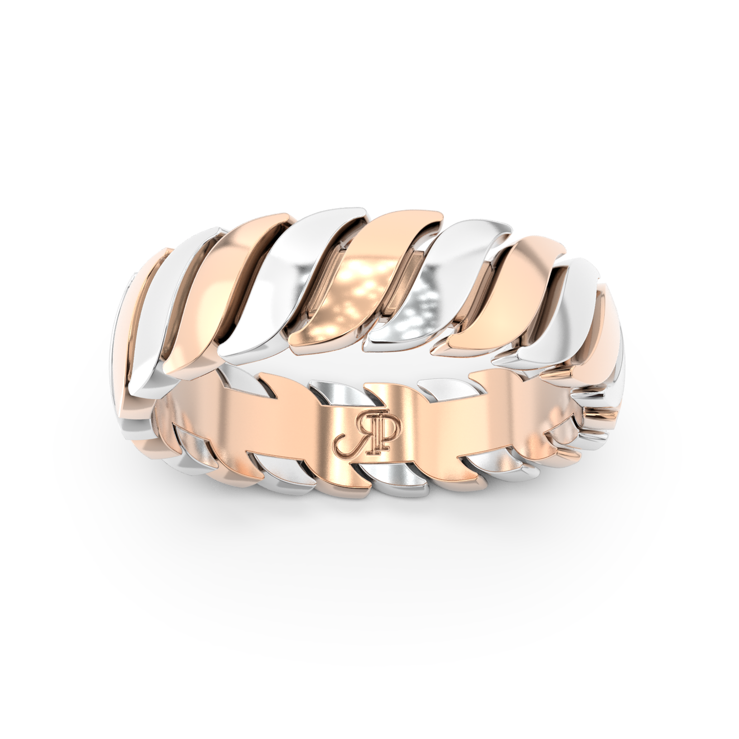 ONDA PURA RING BICOLOR GOLD