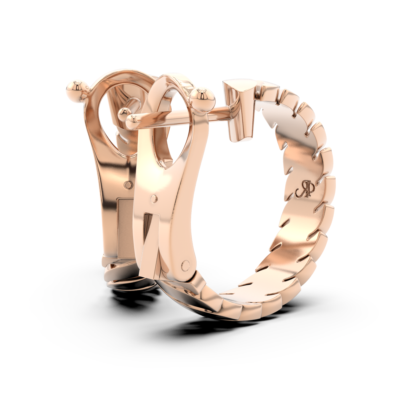ONDA PURA EARRINGS ROSE GOLD