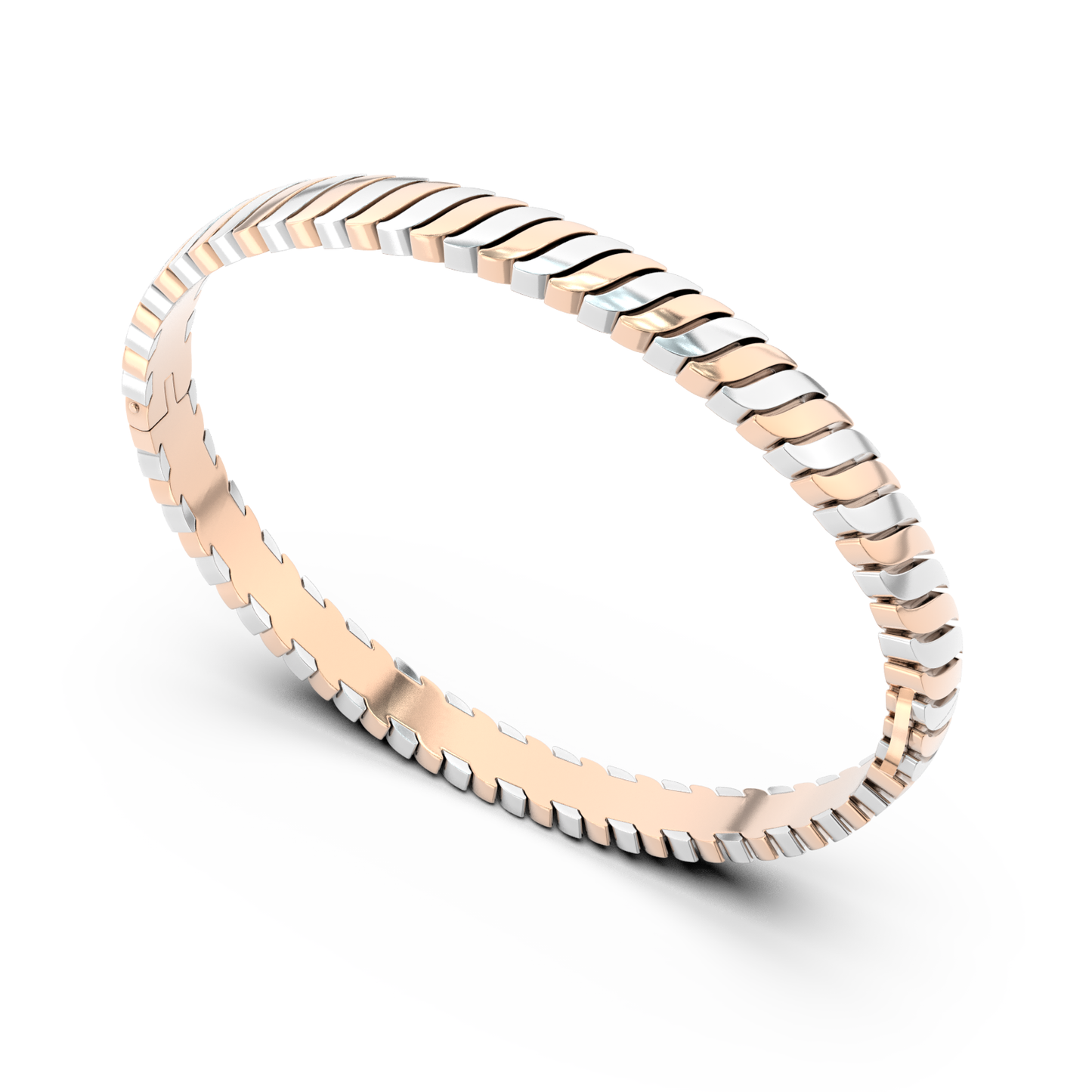 ONDA PURA BRACELET BICOLOR GOLD