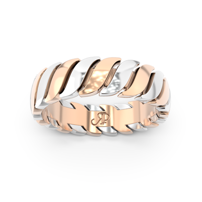 ONDA PURA RING BICOLOR GOLD