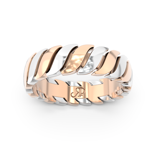 ONDA PURA RING BICOLOR GOLD