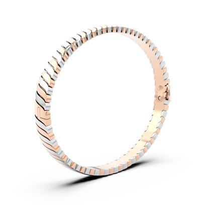 ONDA PURA BRACELET BICOLOR GOLD