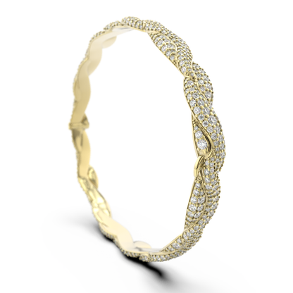 ABBRACCIO DEL MARE BRACELET, PAVED